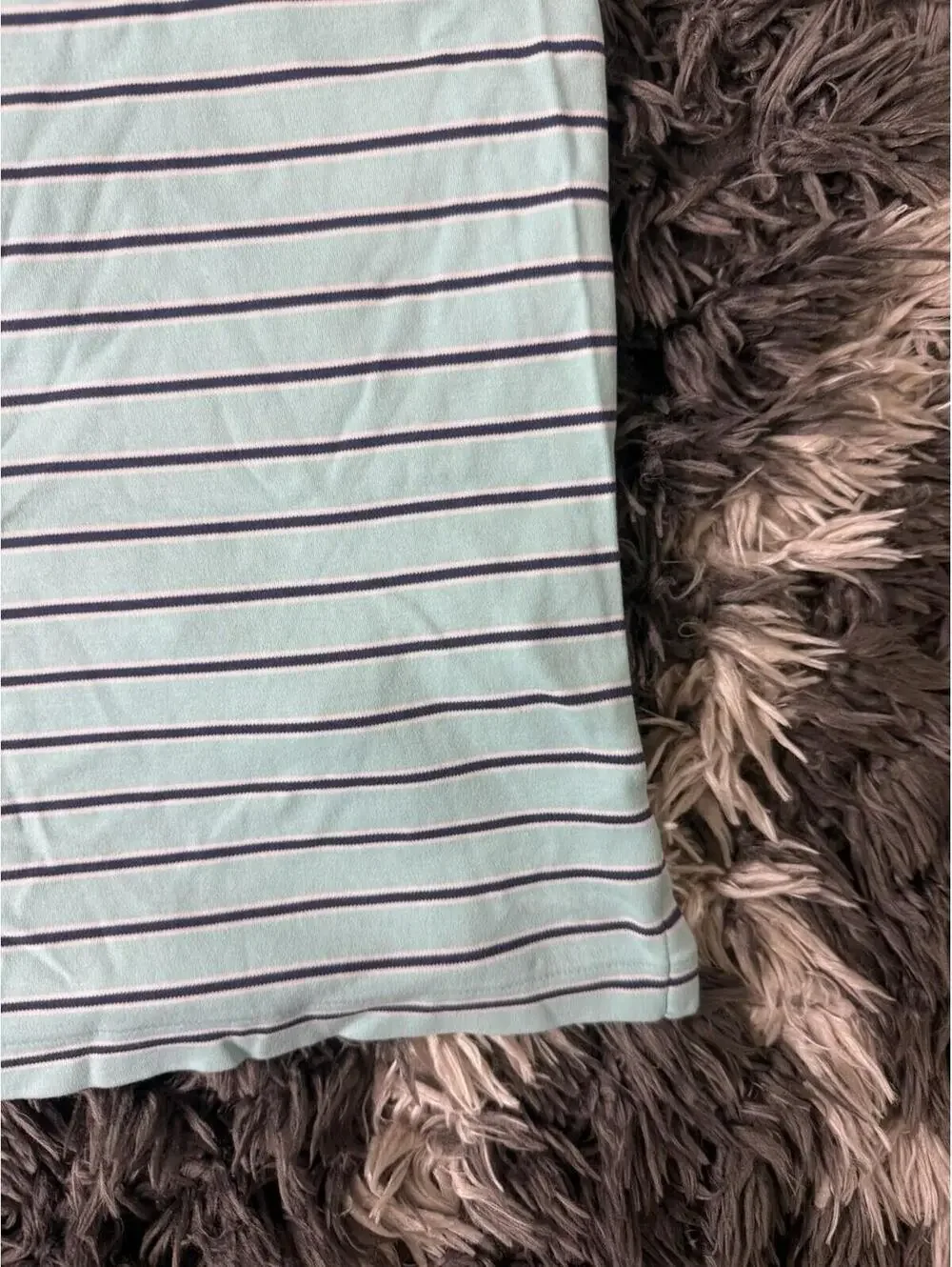 Polo Ralph Lauren Classic Fit Polo Shirt Men’s XL Teal Blue Striped Short Sleeve